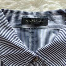 ① ダーマコレクション DAMA ストライプ スキッパー シャツ 大きいサイズ11_画像9