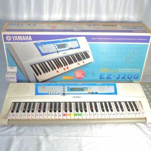 YAMAHA EZ-J200 電子キーボード 電子ピアノ 光るガイド 61鍵盤 タッチレスポンス 楽器/170サイズ