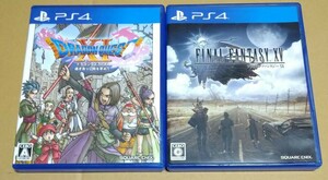 【送料無料】ドラゴンクエスト11 XI ファイナルファンタジー15 XV PS4 まとめ売り