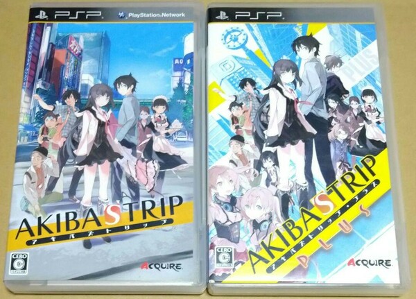 【【送料無料】PSP】 AKIBA’S TRIP アキバズトリップ・プラス PSP 2点まとめ売り