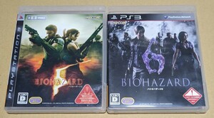 【送料無料】バイオハザード5&バイオハザード6 PS3 2点セット BIOHAZARD