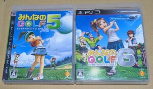 【送料無料】【PS3】みんなのGOLF5 みんなのGOLF6 みんなのゴルフ5 みんなのゴルフ6 2点セットまとめ売り