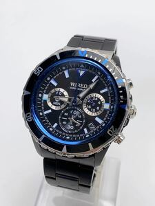 T943 Seiko SEIKO Wired WIRED chronograph men's wristwatch VK63-K270 battery replaced 