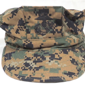 米軍 USMC MARPAT ピクセルグリーン キャップ 帽子 M 58cm の画像3