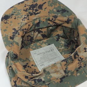米軍 USMC MARPAT ピクセルグリーン キャップ 帽子 M 58cm の画像4