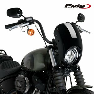 在庫あり Puig 21216N セミフェアリング ANARCHY SOFTAIL STREET BOB FXBB (21-23) [ブラック] プーチ スクリーン