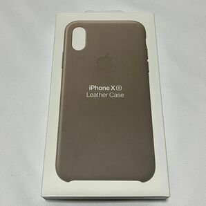 新品未開封 アップル純正 iPhone XS レザーケース トープ