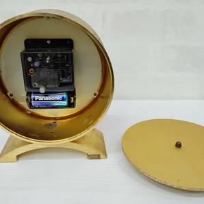 SEIKO/セイコー TRANSISTOR 置時計 アナログ ゴールド系 レトロ アンティーク ヴィンテージ 稼働品 現状品 中古 訳ありの画像8