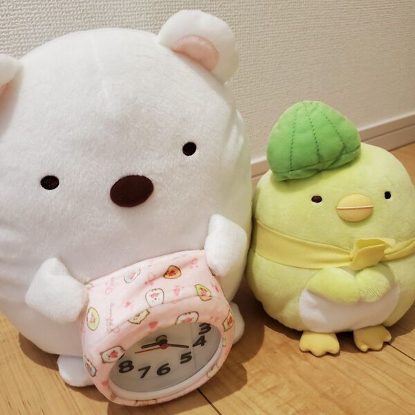 すみっコぐらし アラーム時計付き ぬいぐるみ
