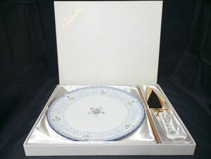 23CM 未使用相当品◇自宅保管 ノリタケ オランジュリー オランジェリー orangerie プレート サーバー付 NORITAKE