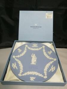 18CM 未使用◇自宅保管 ウェッジウッド ジャスパー 1998 プレート WEDGWOOD 化粧箱付き