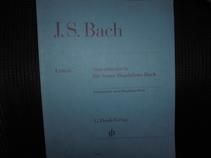 ■バッハ アンナマグダレーナ・バッハのための音楽帳■楽譜 書き込みあり