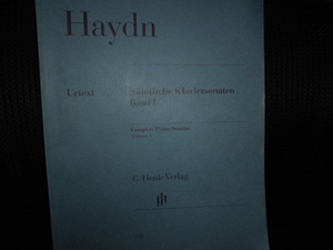 ■ハイドン Haydn ピアノソナタ全集 第１巻　Piano Sonatas Volume 1■楽譜 書き込みあり