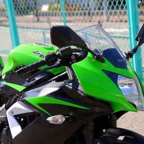 Kawasaki NINJA250SL BX250A 2015年モデル ニンジャ SL USBポートとヘルメットホルダー×２こ付き 人気のライム 大きな傷無く美品！の画像4