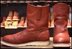 【9.5E 良品 19年】レッドウィング 8866 ペコス 赤茶 オロラセット クッションソール プルオン ブーツ redwing pecos HOPESMORE