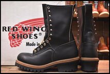 【7.5D 箱付 DEAD PT91刺繍 98年】レッドウィング 2210 ロガー 黒 ブラッククローム スチールトゥ 編み上げ ブーツ redwing 2218 HOPESMORE_画像4