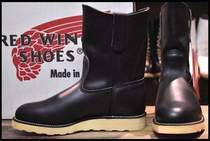 [6.5E с ящиком DEAD перо бирка 99 год ] Red Wing 8169pekos ботинки чёрный черный хром redwing pecos HOPESMORE