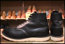 【11D 良品 08年】レッドウィング 8165 アイリッシュセッター 黒 ブラッククローム プレーントゥ 編み上げ ブーツ redwing HOPESMORE_画像4