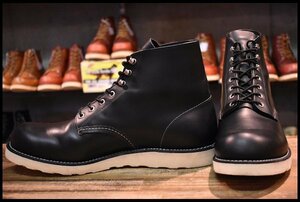 [12D beautiful goods 17 year ] Red Wing 8165 Irish setter black black chrome plain tu braided up boots redwing HOPESMORE