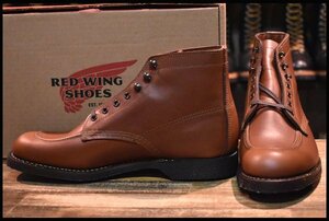 【8D 箱付 未使用 19年】レッドウィング 8076 1930s スポーツ ブーツ 茶 ブラウン シガーリタン redwing フラットボックス HOPESMORE