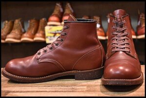 【9D 良品 15年】レッドウィング 2961 ブラックスミス 茶 ブラウン プレーントゥ レースアップ 編み上げ ブーツ redwing HOPESMORE