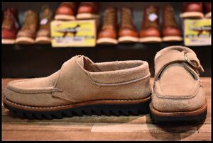 【7E 良品】RUSSELL MOCCASIN ラッセルモカシン モンクストラップブーツ ララミースエード ベージュ シャークソール 短靴 HOPESMORE