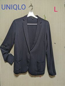 訳あり！UNIQLO凄く軽くストレッチ効いてるジャケット紺色L