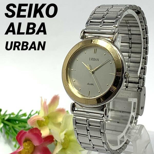 983 SEIKO ALBA URBAN セイコー アルバ メンズ 腕時計 新品電池交換済 クオーツ式 人気 希少 ビンテージ レトロ アンティーク