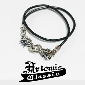 【 Artemis Classic 】 ツイン ワイバーン ダブル レザー ブレスレット ■チョーカー 2wayスタイル