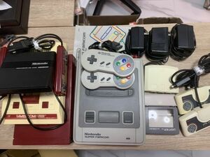 ★ファミコン ディスクシステム スーパーファミコン PCエンジン 動作未確認 セット ジャンク ゆうパックおてがる版