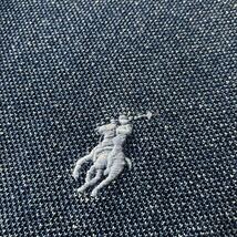 ●大人気！【インディゴ染め】POLO RALPH LAUREN ポロラルフローレン 半袖 鹿の子 ポロシャツ/サイズL/メンズ/近年モデル_画像4