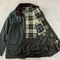 ●極美品【名作】Barbour バブアー SL BEDALE ビデイル オイルドジャケット/1702255/サイズ36/英国製/国内正規品/メンズ_画像3