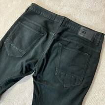 ●【ビッグサイズW36】G-STAR RAW ジースター 立体裁断 ARC 3D SLIM JEANS ブラックデニム パンツ/ジーンズ/実寸96cm/メンズ_画像7