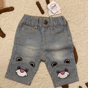 子供服★新品未使用★ロデオクラウンズ キッズ デニム半ズボン 男女兼用 限定品