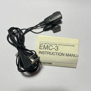 KENWOOD ハンディー用 イヤホン付きクリップマイク EMC-3