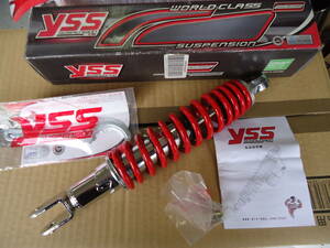 YSS アドレスV125　V125G　V125S 　リアサス　クローム/レッド 5段階式　スプリングプリロード 315mm ADDRESS V125　OD220- 315P-01-15-X