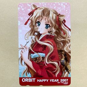 【未使用】 テレカ 50度 桃華月憚 ORBIT FC限定 2007年福袋