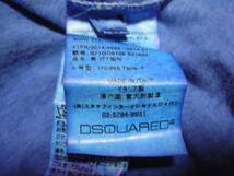イタリア製　DSQUARED2　ディースクエアード　半袖　Tシャツ　ブルー　サイズS_画像5