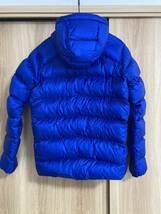 未使用 patagonia FitzRoy Down Hoody PGEB S パタゴニア フィッツロイ ダウン フーディー ジャケット 青 ブルー アウトドア キャンプ camp_画像4