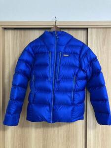 未使用 patagonia FitzRoy Down Hoody PGEB S パタゴニア フィッツロイ ダウン フーディー ジャケット 青 ブルー アウトドア キャンプ camp