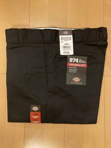 送料込 未使用 Dickies ディッキーズ Original オリジナル 874 ワークパンツ W34L32 WORK PANTS ブラック BLACK ボトムス チノパンツ