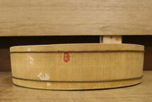 ①寿司桶 2点 直径40/38cm 木桶 飯切 木製 銅タガ ちらし寿司 古道具 調理器具 ZA19_画像2