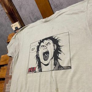 AECD 1スタ ベージュ キャラ Tシャツ アキラ AKIRA アニメ コミック 90s 00s ビンテージ アメリカ 古着 ベール 卸 仕入れ