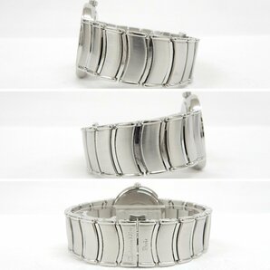 SA63■ [送料無料/中古美品] ディオール Christian Dior クォーツ腕時計 D77-100 ホワイト×シルバーの画像3