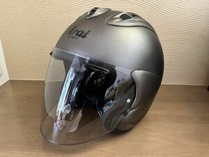 アライ Arai VZ-RAMジェットヘルメット ツヤケシ　ガンメタ　シルバー　61-62cm VZラム　XL