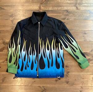 22SS полная распродажа товар новый товар KENZO Kenzo reversible flame-print jacket двусторонний . коуч жакет пальто мужской S NIGO дизайн 