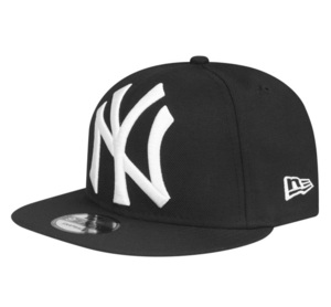 NY ヤンキース MLB ★ New Era ビッグロゴ 黒 キャップ A