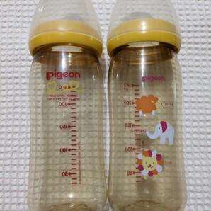 Pigeon ピジョン 母乳実感 哺乳瓶 ガラス プラスチック 240ml 4本セット 出産準備 育児用品 子育て 赤ちゃん ベビー ミルク 哺乳びんの画像2