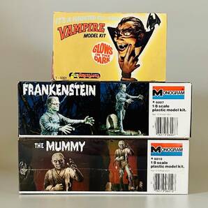 MONOGRAM（モノグラム）1/8スケール 「FRANKENSTEIN」「The MUMMY」、FUN DIMCNSIONS「VAMPIRE」未組立品3個まとめての画像2