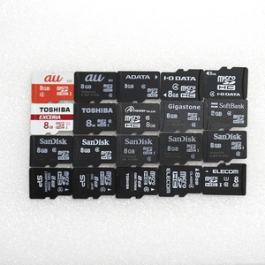 ■ microSDHC 8GB ■ まとめて 20枚セット / 動作品 フォーマット済 ジャンク 扱い microsd MicroSD /C041